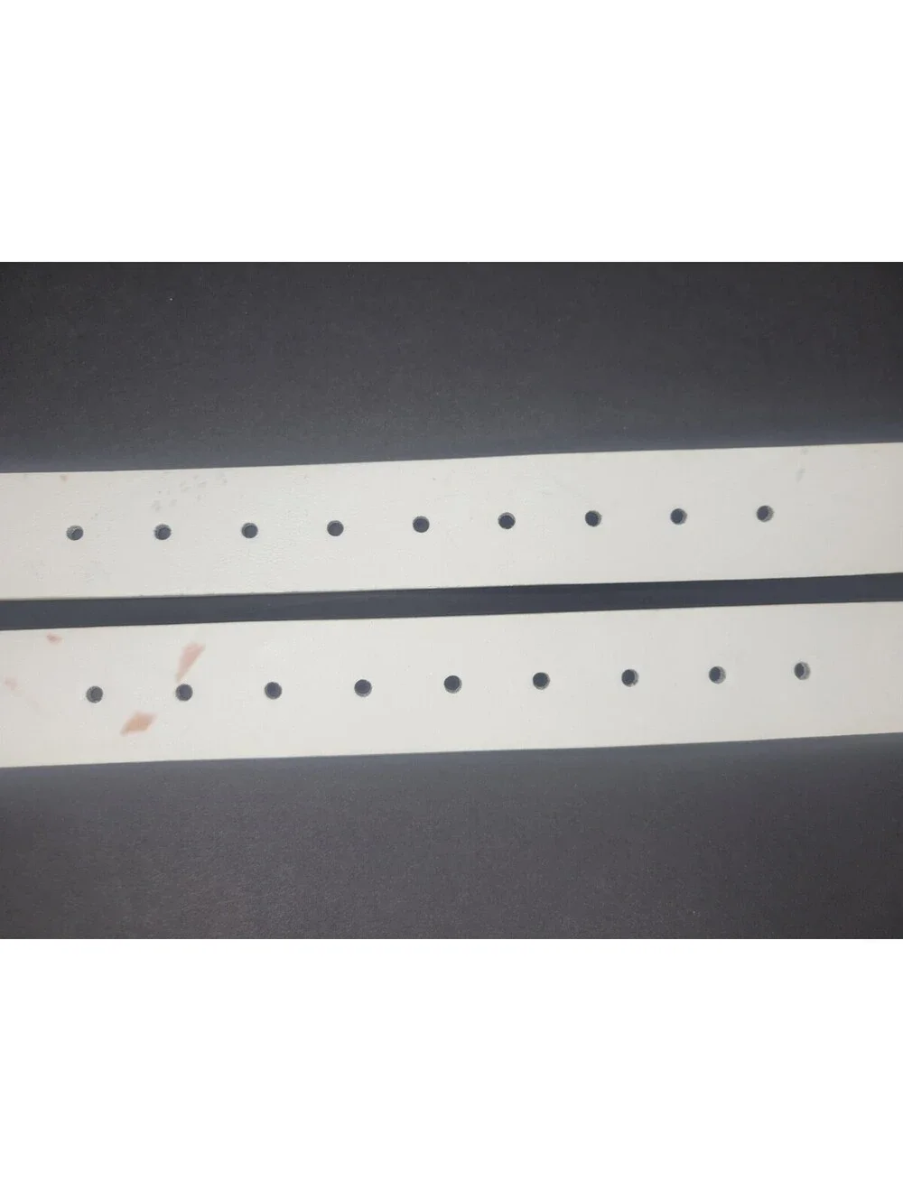 2Pc INC International Concepts Womens Faux Leather Solid White Casual Belt XL